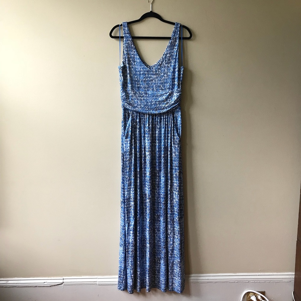 Cynthia Rowley Blue Knit Maxi Dress